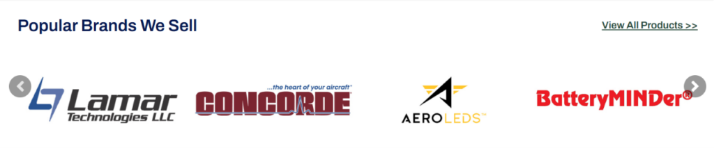 Popular Brands that Aero-Mach Wilco Sells